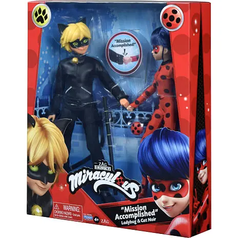 Miraculous 2-pak Dukkesæt - Ladybug Og Cat Noir 4 Miraculous 2-pak Dukkesæt - Ladybug Og Cat Noir - Billede 2