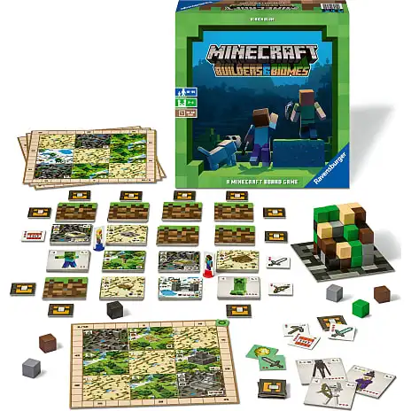 Ravensburger Minecraft: Builders & Biomes Brætspil 7 Ravensburger Minecraft: Builders & Biomes Brætspil - Billede 5