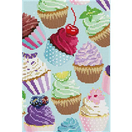 1CONZEPT Diamond Art Foam Board 20x30 Cm - Cupcake 4 1CONZEPT Diamond Art Foam Board 20x30 Cm - Cupcake - Billede 2