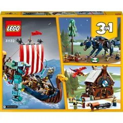 LEGO® Creator 3-i-1 Vikingeskib Og Midgårdsormen 31132 -Konstruktionslegetøj butik d3d7fc07 afad 43a3 8f0f bec391998f95
