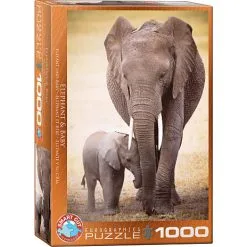 Eurographics Puslespil Elephant & Baby - 1000 Brikker