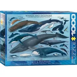 Eurographics Puslespil Whales & Dolphins - 1000 Brikker