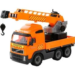 Polesie Lastbil Med Kran På Lad 580x195x320mm