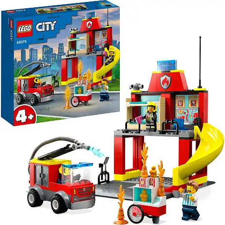 LEGO City 60375 Brandstation Og Brandbil 3 LEGO City 60375 Brandstation Og Brandbil