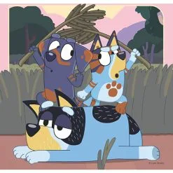 Ravensburger, Bluey Puslespil - 3 X 49 Brikker -Konstruktionslegetøj butik d972c124bc61dcda98576421b22731e9