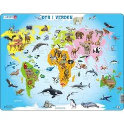 Larsen, Maxi Dyr I Verden Puslespil - 28 Brikker