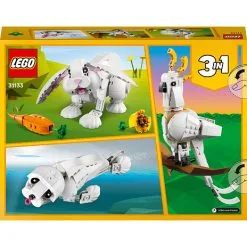 LEGO Creator 31133 3-i-1 Hvid Kanin -Konstruktionslegetøj butik db00c40b94bdcaae7549d498adddcfb2