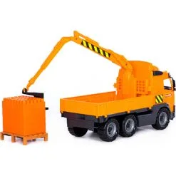 Polesie Lastbil Med Kraninkl. Klodser På Palle 450x190x250mm -Konstruktionslegetøj butik dd6f1d6db65e7645bfb5d2c17fafbc42