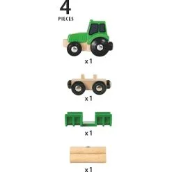 BRIO Traktor Med Vogn Og Tømmer 33799 -Konstruktionslegetøj butik de75aff77abf44dd55eba4e15ba877e7