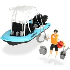 Dickie Playlife-Fishing Boat Med Figur Og Tilbehør