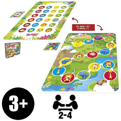 Hasbro Gaming Twister Junior Brætspil 4 Hasbro Gaming Twister Junior Brætspil - Billede 2