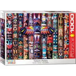 Eurographics Puslespil Canadian Totem Poles - 1000 Brikker