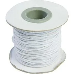 Andre Mærker Elastiksnor 1,2mm X 25m - Hvid