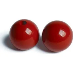 Andre Mærker Træperler 35 Mm 20 Stk Rød