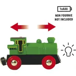BRIO 33595 Batteridrevet Tovejs Lokomotiv, Grønt/sort -Konstruktionslegetøj butik ed6c56e7 4199 4f7d a3fd 827e1d55a2ef