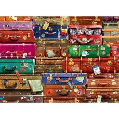 Eurographics Puslespil Travel Suitcases - 1000 Brikker -Konstruktionslegetøj butik eefcef79 92fc 4bdf 988c a7e23bf771d3
