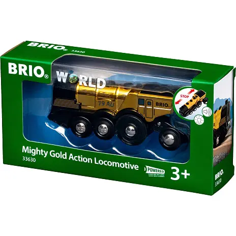 BRIO 33630 Guld Actionlokomotiv 3 BRIO 33630 Guld Actionlokomotiv