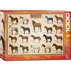 Eurographics Puslespil Horses - 1000 Brikker