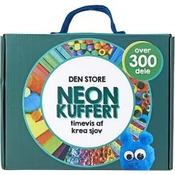 Andre Mærker Hobby Neon Kreakuffert Med Over 300 Dele