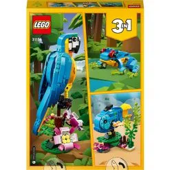 LEGO Creator 3-i-1 Eksotisk Papegøje 31136 -Konstruktionslegetøj butik f77d724abe8411ce0e21e7b4a089d992