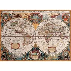Eurographics Puslespil Orbis Geographica World Map - 1000 Brikker -Konstruktionslegetøj butik f80d1d1b 6b1a 4fbc 990c 7bab8df8e861