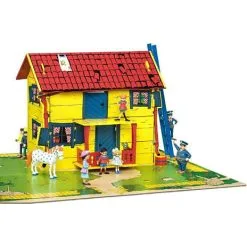 Pippi Langstrømpe Pippi Dukkehus - Villa Villekulla Med Måtte