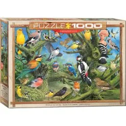 Eurographics Puslespil Garden Birds - 1000 Brikker