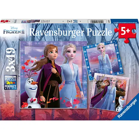 Ravensburger, Frost 2 Puslespil Med 3x49 Brikker 3 Ravensburger, Frost 2 Puslespil Med 3x49 Brikker