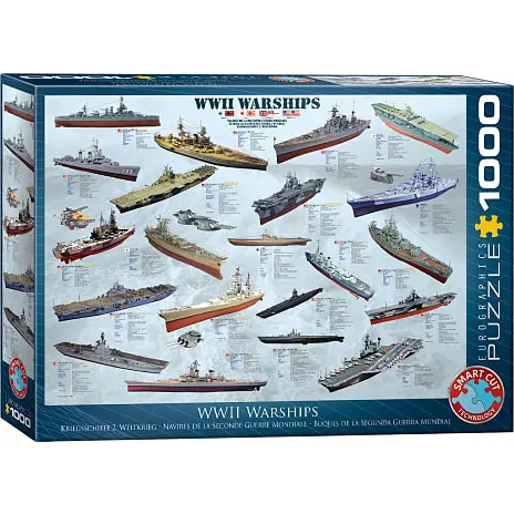 Eurographics Puslespil WW II Warships - 1000 Brikker 3 Eurographics Puslespil WW II Warships - 1000 Brikker