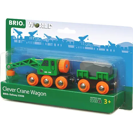 BRIO Togvogn Med Kran 33698 3 BRIO Togvogn Med Kran 33698