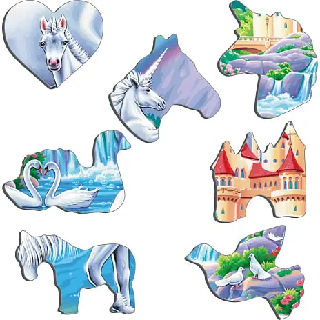 Larsen, Enhjørning Puslespil - 32 Brikker 5 Larsen, Enhjørning Puslespil - 32 Brikker - Billede 3